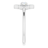 14K White 1/3 CTW Diamond Halo-Style Clover Ring - 12303260004P photo 4