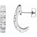 14K White 1 CTW Diamond Earrings - 8983600P photo