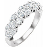 14K White 1 CTW Diamond Anniversary Band - 653561601P photo