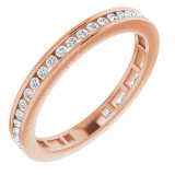 14K Rose 3/8 CTW Diamond Stackable Ring - 67402103P photo