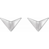 Platinum Geometric Earrings - 86822603P photo 2