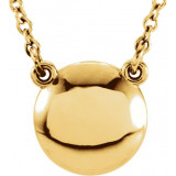 14K Yellow Convex 18 Necklace - 85928100P photo