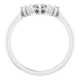 14K White 1/2 CTW Diamond Vintage-Inspired Ring - 123944600P photo 2