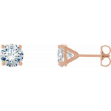 14K Rose 1 CTW Diamond 4-Prong Cocktail-Style Earrings - 297626118P photo