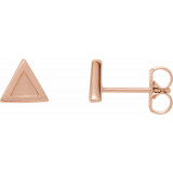 14K Rose Petite Triangle Earrings - 86658602P photo