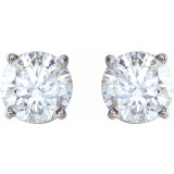 14K White 1 CTW Diamond Earrings - 187460064P photo 2