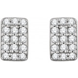 14K White 1/5 CTW Diamond Cluster Earrings - 65183760001P photo 2
