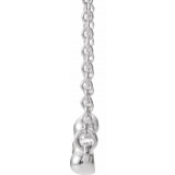 14K White Constellation Bar 18 Necklace - 86901605P photo 2