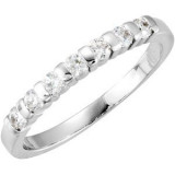 14K White 1/5 CTW  Diamond Anniversary Ring - 68294103P photo