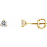 14K Yellow 1/5 CTW Diamond Earrings - 6623460045P photo