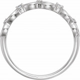 14K White .08 CTW Diamond Infinity-Inspired Ring - 123285600P photo 2