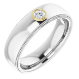 14K White & Yellow 1/6 CTW Diamond Ring - 1232146009P photo