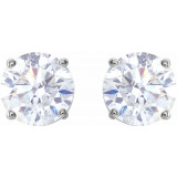 14K White 2 CTW Diamond Earrings - 187470196P photo 2