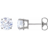 14K White 2 CTW Diamond Earrings - 187470196P photo
