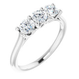 14K White 4.1 mm Round 3/4 CTW Diamond Engagement Ring - 12307960004P photo