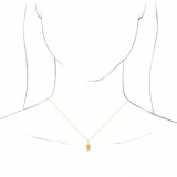 14K Yellow Hamsa 16-18 Necklace - 86819601P photo 3