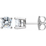 14K White 1 1/2 CTW Diamond Earrings - 1874600067P photo