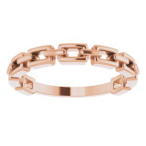 14K Rose Chain Link Ring - 52078101P photo 3