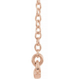 14K Rose Straight Bar 18 Necklace - 860481002P photo 2
