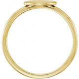 14K Yellow Oval Engravable Ring - 514021001P photo 2
