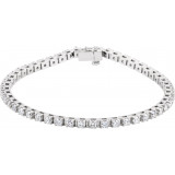 14K White 3 3/8 CTW Diamond Line 7 Bracelet - 60870207616P photo