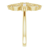 14K Yellow 1/6 CTW Diamond Vintage-Inspired Ring - 124038601P photo 4