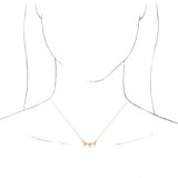 14K Yellow Pyramid 16-18 Necklace - 86671601P photo 3