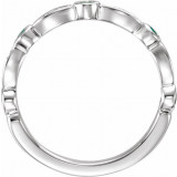 14K White Emerald & 1/6 CTW Diamond Ring - 65198960000P photo 2