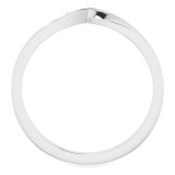 Platinum 3 mm Stackable Twist Ring - 51734104P photo 2