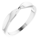 Platinum 3 mm Stackable Twist Ring - 51734104P photo