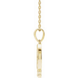 14K Yellow Beaded Disc 16-18 Necklace - 86653601P photo 2