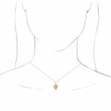 14K Yellow Beaded Disc 16-18 Necklace - 86653601P photo 3