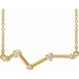 14K Yellow 1/10 CTW Diamond Constellation 18 Necklace - 86902616P photo