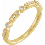 14K Yellow 1/8 CTW Diamond Anniversary Band - 653557600P photo