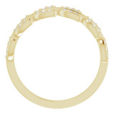 14K Yellow 1/4 CTW Diamond Leaf Ring - 123035601P photo 2