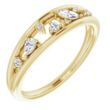 14K Yellow 1/6 CTW Diamond Negative Space Ring - 124185601P photo