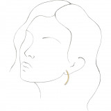 14K Yellow 1/4 CTW Diamond Curved Bar Earrings - 87024601P photo 3