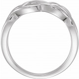 14K White 9 mm Criss-Cross Ring - 51512101P photo 2