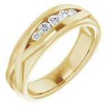 14K Yellow 1/3 CTW Diamond Men's Ring - 98536001P photo