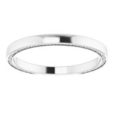 14K White 2 mm Sculptural-Inspired Band Size 7 - 51593101P photo 3