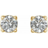 14K Yellow 1/5 CTW Diamond Earrings - 187470205P photo 2