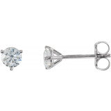 14K White 1/2 CTW Diamond Stud Earrings - 6623360090P photo