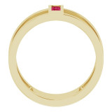 14K Yellow Ruby Baguette Ring - 71884601P photo 2
