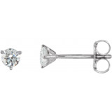14K White 1/4 CTW Diamond Stud Earrings - 6623360084P photo
