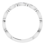14K White 1/5 CTW Diamond Infinity-Inspired Anniversary Band - 123409600P photo 2