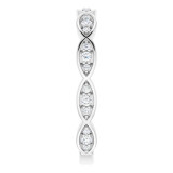 14K White 1/5 CTW Diamond Infinity-Inspired Anniversary Band - 123409600P photo 4