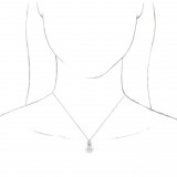 14K White Freshwater Cultured Pearl & 1/4 CTW Diamond 16-18 Necklace - 86892610P photo 3