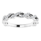 14K White 1/8 CTW Diamond Anniversary Band - 123358600P photo 3