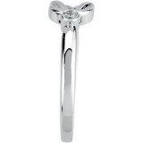 14K White .06 CTW Diamond Knot Ring - 677361216110P photo 4