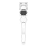 14K White Stackable Geometric Ring - 51738101P photo 4